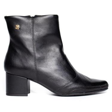 Imagem de Bota Feminina Ramarim Total Comfort Couro Preto, Preto, 37