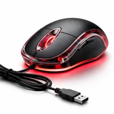 Imagem de Mouse Optico USB 1600 DPI Com Fio Ergonomico Alta Precisao - B-MAX
