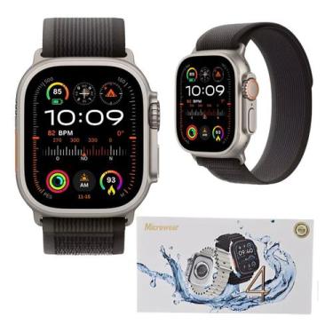 Imagem de Relógio Smartwatch Ultra 4 Preto Pro Serie 11 47mm Whatsapp Gps Nfc - 