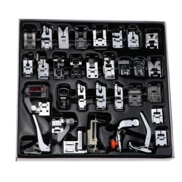 Imagem de Kit com 32 Calcadores para Patchwork Máquina Doméstica - UNIVERSAL