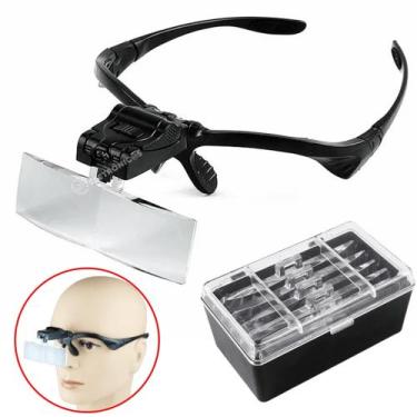 Imagem de Lupa De Cabeça Iluminação 2 Leds 5 Lentes Alta Qualidade XM60251 - Ita