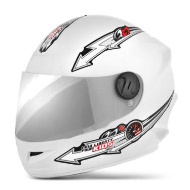 Imagem de Capacete Moto Fechado Pro Tork Liberty Four Kids Infantil Vis. Cromada
