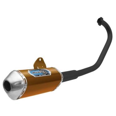 Imagem de Escapamento Moto Pro Tork Mini 3 Curva Preta Yes 125 2004 À 2013, DOUR