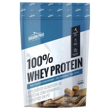 Imagem de Whey Protein 100% - 900g Refil Paçoca - Shark Pro-Masculino