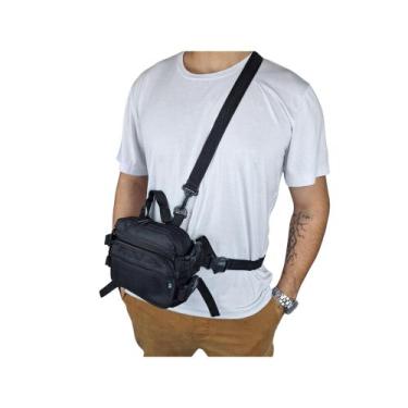 Imagem de Pochete Cintura Pesca Bolsa Esportiva Motoqueiro Pescaria - Art Mania