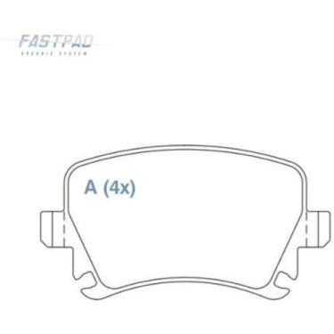 Imagem de Pastilha de Freio Volkswagen Jetta 2006 a 2014 WILLTEC FP676