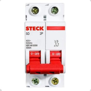 Imagem de Disjuntor Din Bipolar Curva C 16A - Steck SDD62C16