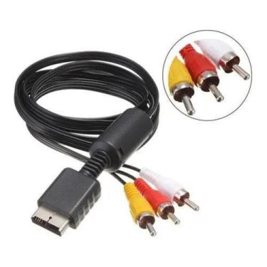 Imagem de Cabo Av Audio E Video Rca Para Ps2 E Ps3 1.80 - maxmidia