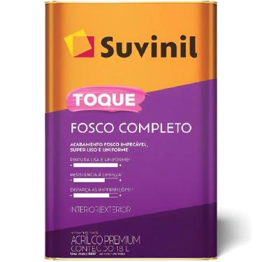 Imagem de Tinta Acrílica 18L Toque Fosco Completo Granito 50841600 para Interiores Cinza Suvinil