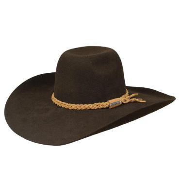 Imagem de Chapéu Country 30X Café Aba Larga Texas Diamond 35802, 57