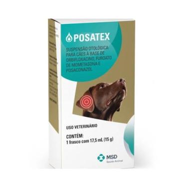 Imagem de Posatex Solução Otológica para Cães 15g - MSD Saúde Animal