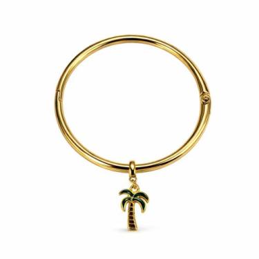 Imagem de Bracelete Berloque de Coqueiro - Banhado em Ouro 18k - Tri Gata