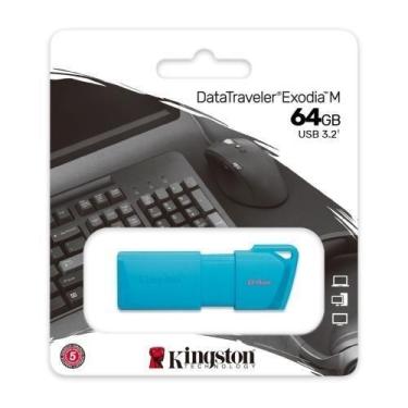 Imagem de Pen Drive 64GB Kingston KC-U2L64-7LB Exodia Blue