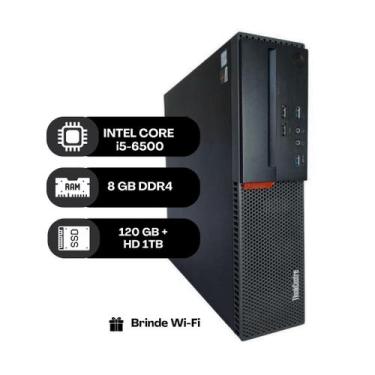 Imagem de Computador Lenovo ThinkCentre M900 Intel i5 6ª geração 8GB RAM SSD 120
