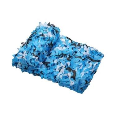 Imagem de Tenda De Carro Camuflada Preta Verde Azul Com Rede De Sombreamento 2X2