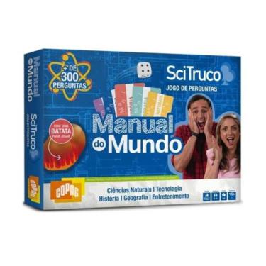 Imagem de Jogo de Perguntas SciTruco Manual do Mundo +300 perguntas Copag - 9844