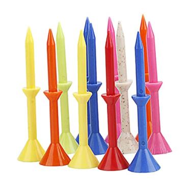 Imagem de shamjina T-shirt de golfe plástico inquebrável 12x durável para utilizar acessórios esportivos aleatórias, 83mm