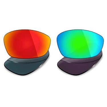Imagem de 2 pares de lentes polarizadas de substituição da Mryok para óculos de sol Oakley Blender – Opções