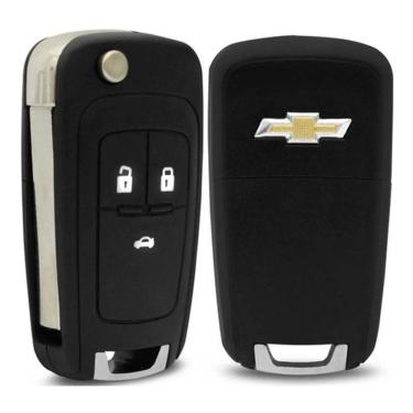 Imagem de Carcaça Chave Canivete Cruze Cobalt 2015 2016 2017 3 Botões