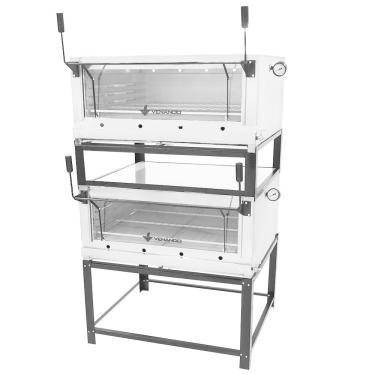 Imagem de Forno Roma Venâncio 90 cm de Lastro a Gás Duplo Inox com Pedra Refratária FIRID90