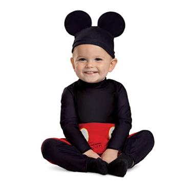 Imagem de Disguise Fantasia para bebês meninos Mickey Mouse, fantasia oficial do Mickey Mouse da Disney, macacão e orelhas, tamanho infantil, Conforme mostrado., Size (12-18 months)