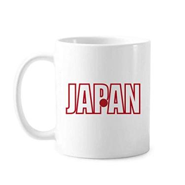 Imagem de Caneca com nome da bandeira do país do Japão cerâmica xícara de porcelana de café louça