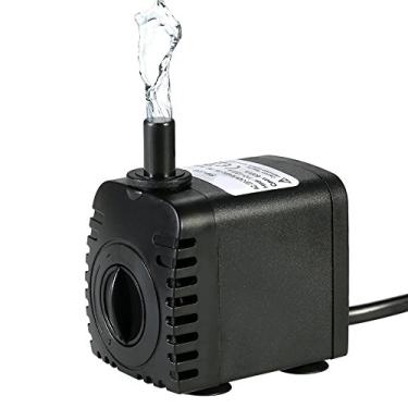 Imagem de 600L/H 8W Bomba de Água Submersível para Aquário Fontes de Mesa Lagoa Jardins de Água e Sistemas Hidropônicos com 2 Bocais AC110V