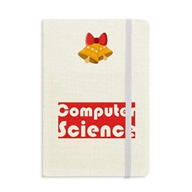 Imagem de Caderno vermelho de ciência da computação do curso e principal, mas jingling Bell