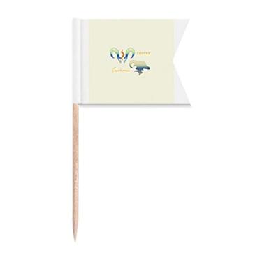 Imagem de Taurus Capricórnio Constelação de Palito de Dente Marcação de Etiquetagem para Festa Bolo Comida Cheeseplate