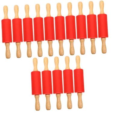 Imagem de Gadpiparty 15 Peças Rolo De Massa Ferramentas De Massinha Rolo De Mármore Rolo Francês Mini Rolo Prensa De Biscoito Para Assar Argila Para Rolo Pequeno Cerâmica Filho Bolinhos Fritos Madeira
