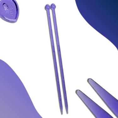 Imagem de Par De Agulha De Tricô Acrilico - Círculo - 8.0mm