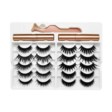 Imagem de CIADAZ Cílios magnéticos, cílios magnéticos, cola livre, à prova d'água, cílios duradouros