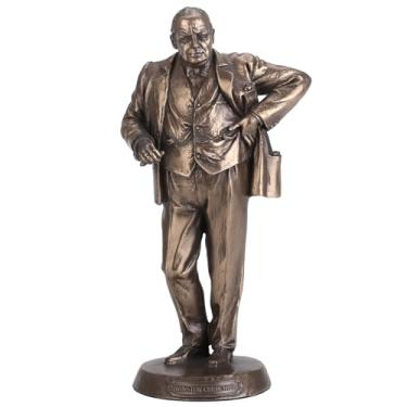 Imagem de Veronese Design Estátua com acabamento em bronze do primeiro-ministro britânico Winston Churchill