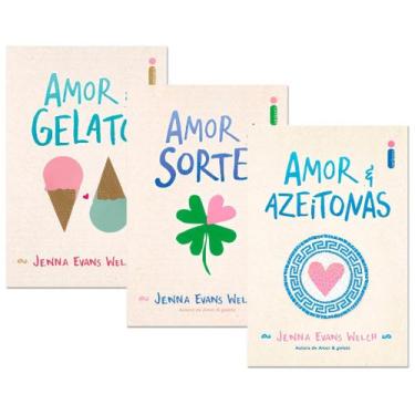 Imagem de Kit Amor E Livros Vol. 1, 2 E 3 - Amor E Gelato Sorte Azeitonas - Intr