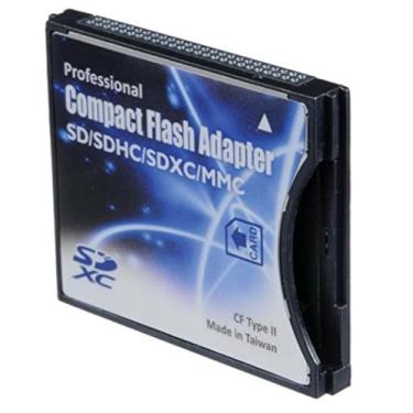 Imagem de Shopdigi CDA Compacto Flash CF Tipo 2 Adaptador de cartão grosso para cartões SD. Não é compatível com dispositivos com soquetes finos tipo CF 1