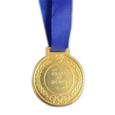 Imagem de Kit 90 Medalhas Honra Ao Mérito 2,9cm - 45 Ouro + 45 Prata