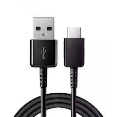 Imagem de Cabo Carregador Samsung Usb p/ Tipo C Preto A13 A24 A32 A53 S20 S21 Fe