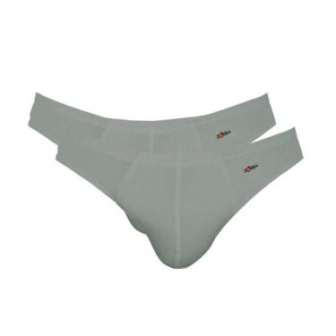 Imagem de 2 Cuecas Tradicional Básica Modelo Slip Light Zorba Em Cotton Algodão,