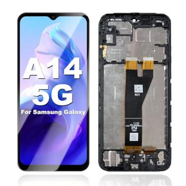 Imagem de Substituição de tela para Samsung Galaxy A14 5G de 6,6 polegadas com moldura, atacado para substituição de tela Samsung A14 a146u1 a146a a146w s146dl Display LCD Touch Digitalizador Assembléia (sem