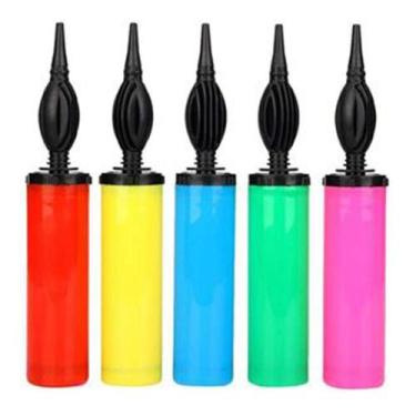 Imagem de Bomba P/Encher Balão Bexiga Festa Manual Bombinha 29Cm Cores - Rio Tij