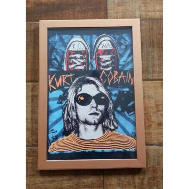 Imagem de Quadro Vintage Kurt Cobain - Dobalako bako 