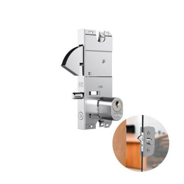 Imagem de Fechadura Cromada Com Cilindro Oval Para Porta de Vidro de Correr 2003