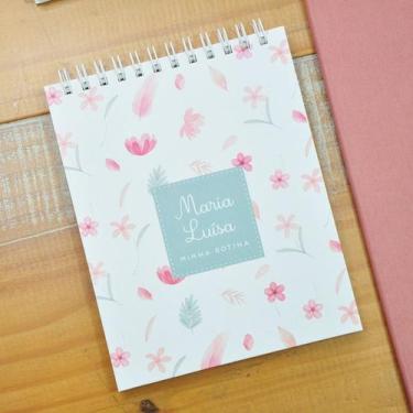 Imagem de Caderno Minha Rotina Delicadas Flores - Maiáh Ateliê Gráfico