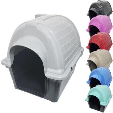Imagem de Casa Casinha Cachorro Cães Protege Evita Frio Porte Pequeno Plástico I