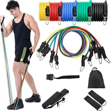 Imagem de 11 Peças Elástico Extensor Exercicio Funcional Elástico Extensor Trein