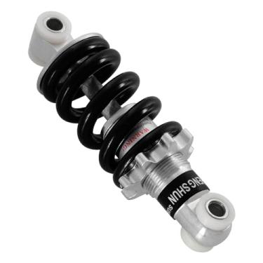 Imagem de Tongze Amortecedor traseiro de mountain bike de 125 mm 125 mm, 125 kg: Amortecedor traseiro MTB com mola de bobina ajustável, amplamente adequado para bicicleta/e-bike/scooter elétrico/bicicleta dobrável/kart/etc