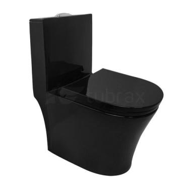 Imagem de Vaso Sanitário Monobloco Preto Completo - Caixa Acoplada Privada model
