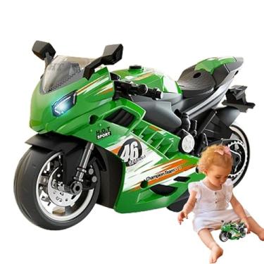 Imagem de Conjunto de kit de modelo de motocicleta, brinquedo elétrico e de motocicleta | Brinquedo motorizado com som e luz para crianças e adultos