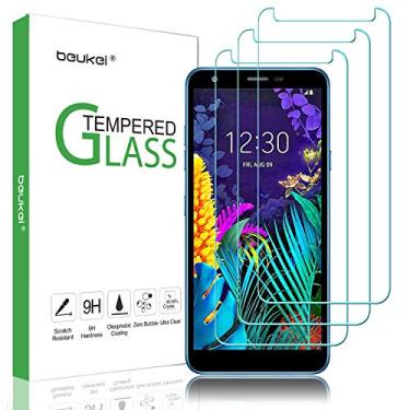 Imagem de (Pacote com 3) Beukei para LG (K30 2019) Protetor de tela de vidro temperado, para LG Aristo 4 Plus/Lg Journey LTE/LG Escape Plus/LG Arena 2, antiarranhões, sem bolhas