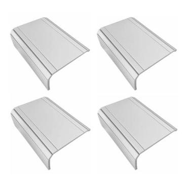 Imagem de Kit 04un Esteiras Suporte Reta Flexivel P/ Braço Sofá Branca - MA SORP